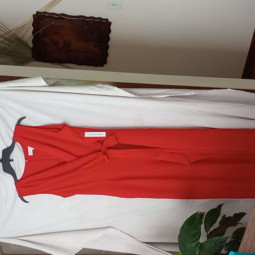 NWT Emma & Michelle Beautiful Fun Red Jumpsuit!